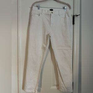 Ann Taylor White Skinny Jeans